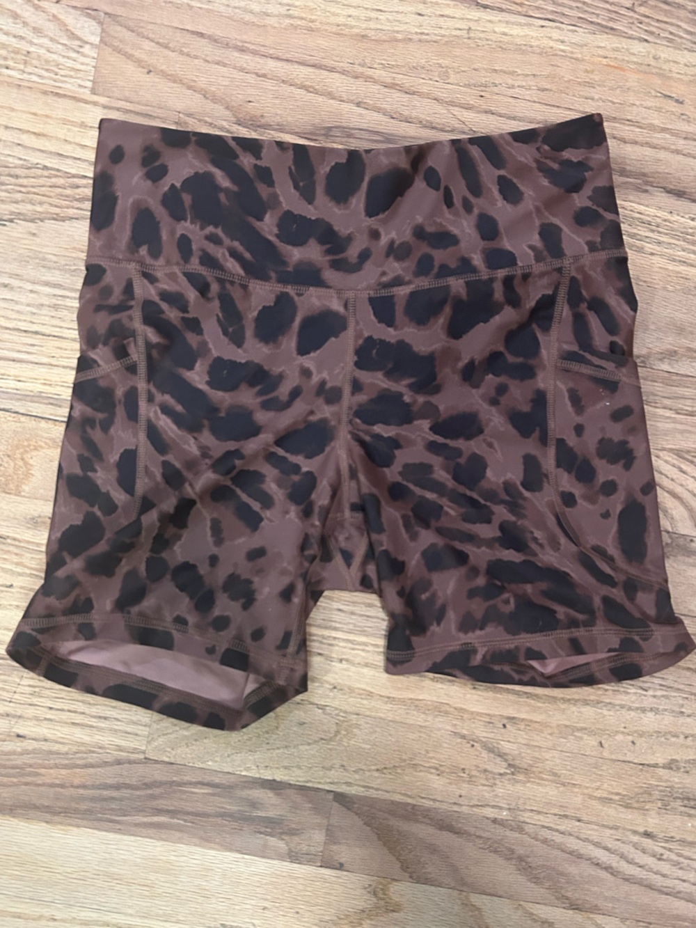 Old Navy Brown and Black Animal Print Mini Shorts